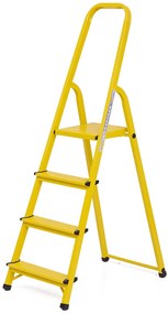 Elkop Oceľový rebrík žltý, 4 priečky