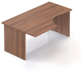 Ergonomický stôl Visio 160 x 100 cm, ľavý, orech