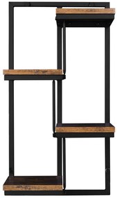 Nástenný stojan na kvety HAGART RUSTIC čierny