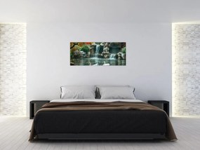 Obraz - Ázijské jazierko (120x50 cm)