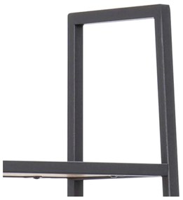 Regál v dekore duba v čierno-prírodnej farbe 77x175 cm Seaford – Actona