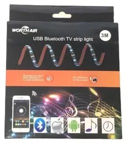 Zaparkorun LED RGB pásik za televízor s ovládaním pomocou telefónu - 3 m