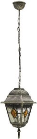 Rabalux Vonkajšia závesná lampa Monaco max. 60W | E27 | IP43 - antická zlatá