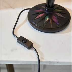 Endon 64045 - Namizna svetilka Tiffany DARK STAR 2xE27/60W/230V Ø 49 cm