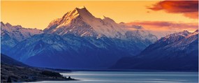 Obraz - Jazero Pukaki (120x50 cm)
