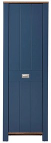 XXXLutz PREDSIEŇOVÁ SKRIŇA, modrá, hnedá, farby duba, 65/201/38 cm MID.YOU - Online Only drobný nábytok - 002737044701