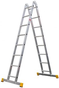 ALVE Rebrík hliníkový dvojdielny kĺbový 4205 PROFI PLUS FORTE