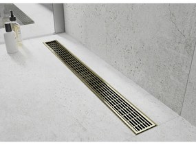 Mexen Flat M33 nerezový sprchový žľab 90 cm, zlatá, 1533090-15