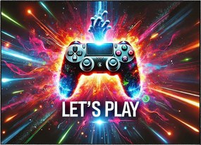Herný koberec Play s ovládačom – gaming dizajn, nízky vlas Rozmer: 120x170 cm
