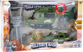 LEAN Toys Vojenský vrtuľník Súprava vojenského bojového vozidla Kontrolná veža Vojak