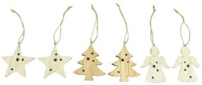Dekorácia na zavesenie 8cm 2 ks mix 36607