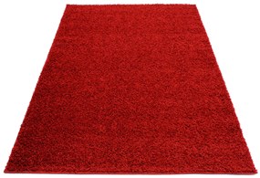 Kusový shaggy koberec TKY-6365 bordó