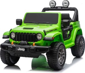 LEAN CARS Elektrické autíčko Jeep Rubicon 4x4 DK-JWR556 4x200W 24V zelené
