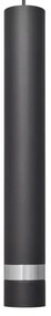 LED Luster na lanku TUBA 1xGU10/4,8W/230V čierna/chróm