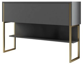 Komoda Luxe Anthracite and Gold