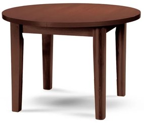 Stima okrúhly drevený jedálenský stôl FIT 95 Rozklad: + 35 cm rozklad, Vyberte odtieň ->: Biela