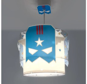 Dalber 61812 - Detský luster MODRÁ HERO 1xE27/15W/230V