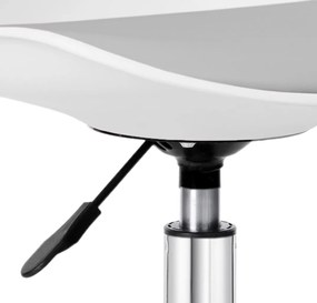 Bielošedá otočná stolička Grover