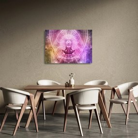 Sklenený obraz - Meditačná aura (70x50 cm)