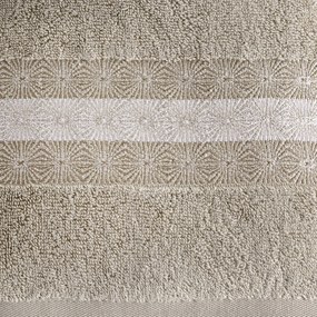 BAVLNENÝ UTERÁK MALIKA SADA 3KS 70X140 CM BÉŽOVÁ