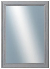 DANTIK - Zrkadlo v rámu, rozmer s rámom 50x70 cm z lišty STEP šedá (3019)
