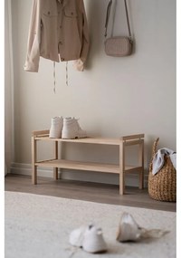 Skrinka na topánky z dubového dreva v prírodnej farbe Confetti – Rowico