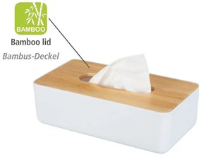 Plastovo-bambusový box na vreckovky Rotello - Wenko