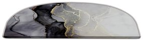 Čierno-biele nášľapy na schody v súprave 16 ks 20x65 cm Golden Marble – Vitaus