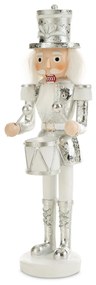 VIANOČNÁ FIGÚRKA NUTCRACKER 25 CM STRIEBORNÁ