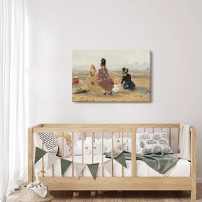 Obraz - Eugène Boudin, On the Beach, Trouville, reprodukcia (90x60 cm)