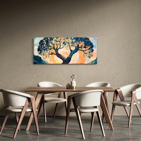 Obraz – Mozaika – slnko a strom II. (120x50 cm)