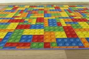 Detský metrážny koberec Lego