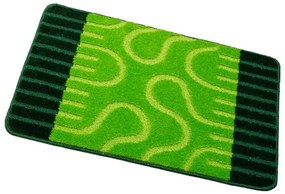 Sada kúpeľňových koberčekov RONDA svetlozelená / tmavozelená