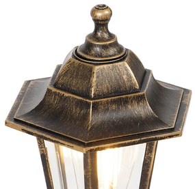Vonkajšia lampa starožitné zlato 42 cm IP44 - New Haven