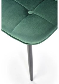 Jedálna stolička KINDREL 1 ks tmavozelená