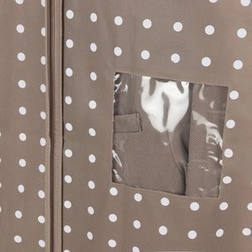 Béžový obal na šaty Compactor Dots, 100 cm