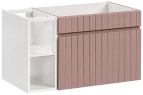 Závesná skrinka pod umývadlo Iconic I 80 cm ružová