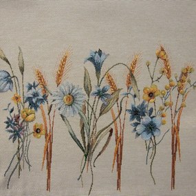 Dekorstudio Gobelínový behúň na stôl s motívom poľných kvetov 40 x 100 cm