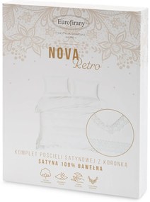 SATÉNOVÉ OBLIEČKY RETRO5 160X200 CM, 2KS 70X80 CM BIELE