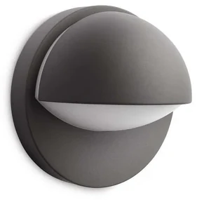 Philips - Vonkajšie nástenné svietidlo JUNE 1xE27/12W/230V IP44 antracit P4779