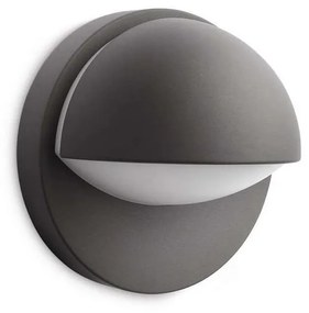Philips - Vonkajšie nástenné svietidlo JUNE 1xE27/12W/230V IP44 antracit