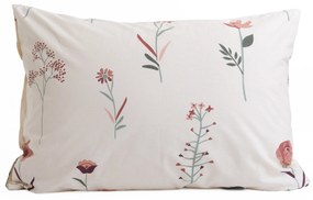 Bavlnená obliečka na vankúš Renforcé 50 × 70 cm – Vlčie maky béžové