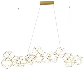 LED luster Nebula 163 zlaté