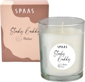 Vonná sviečka v skle STUDY BUDDY 9,5 cm krémová