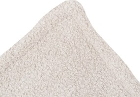 Kreslo štvorcové krémový baranček