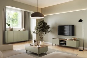 TV stolík Elivo 170 cm na nožičkách - eukalyptus / dub baltic dune