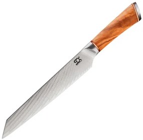 Nůž plátkovací Slice 190 mm SOK Olive Sunshine Damascus