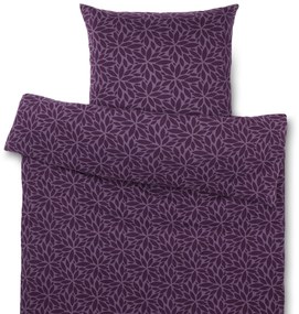 Posteľná bielizeň zo zimného džerseja, fialová, štandardná veľkosť