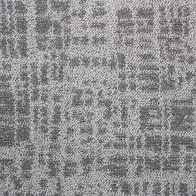 Metrážny koberec CROSS LINE sivý