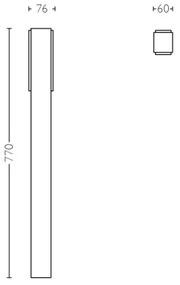 Philips 16489/93/P0 - LED Vonkajšia lampa STRATOSPHERE 2xLED/4,5W/230V IP44